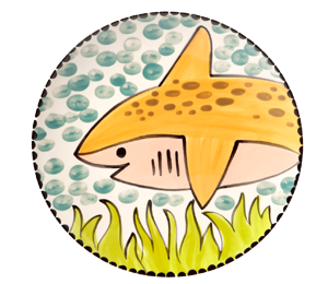 ElseGundo Happy Shark Plate
