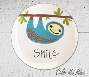 ElseGundo Sloth Smile Plate