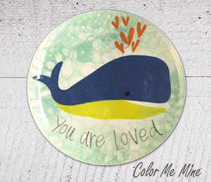 ElseGundo Whale Love Plate