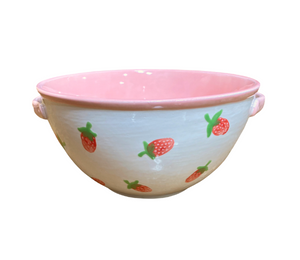 ElseGundo Strawberry Print Bowl