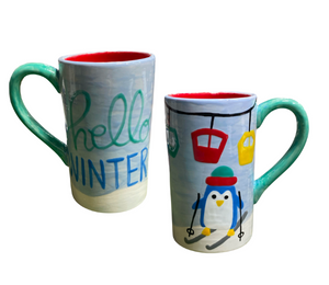 ElseGundo Skiing Penguin Mug
