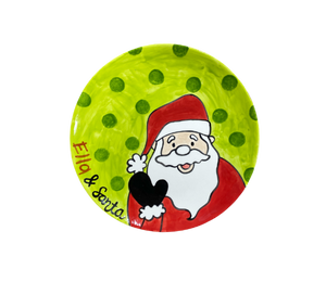 ElseGundo Peeking Santa Plate