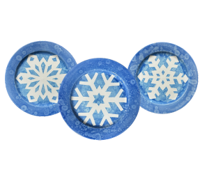 ElseGundo Paper Snowflake Plate